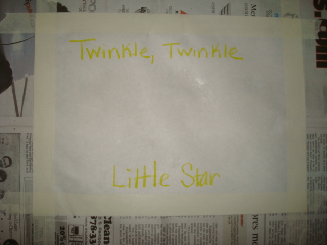 Twinkle, Twinkle Little Star Craft