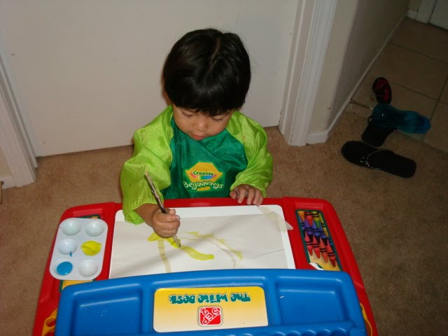 Use Primary Colors for Toddlers to Paint With