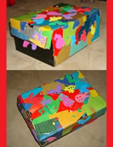 Fun Decoupage Shoe Box Storage Craft for Kids