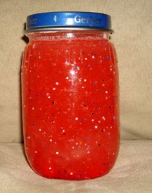 Baby Food Jar Homemade Glitter Lava Lamp