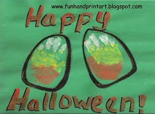 Halloween Handprint Crafts