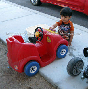 Toddler Car Wash Activity