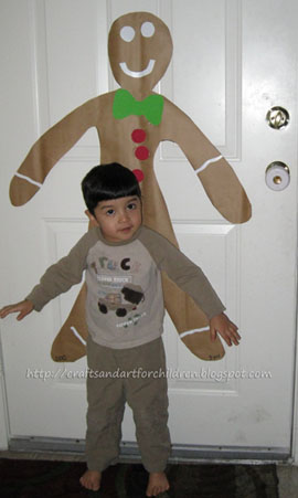 Giant Gingerbread Boy Craft for Kids