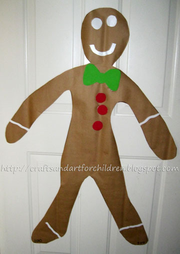 Giant Gingerbread Boy Craft for Kids