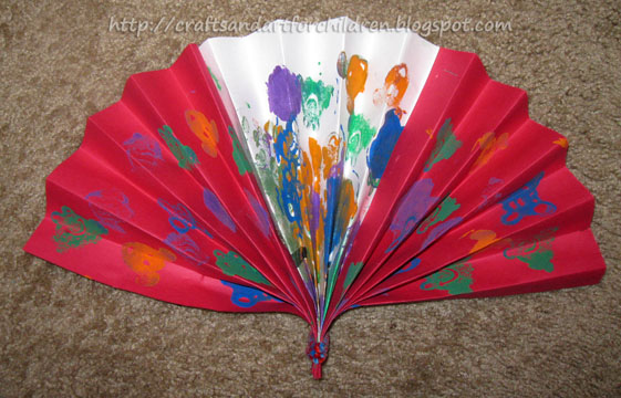 Chinese New Year Fan Craft for Kids