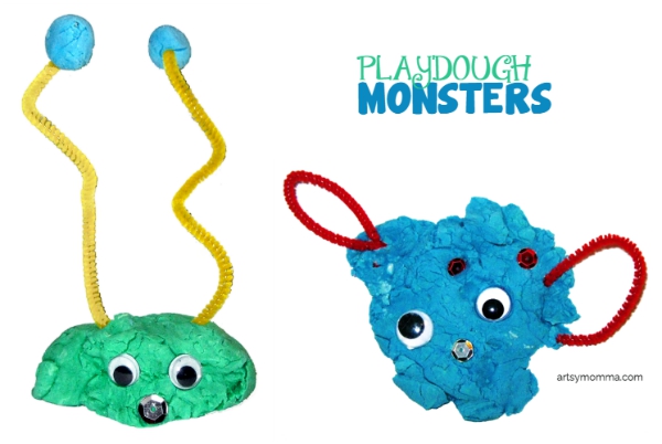 Playdough Monsters & Books About Monsters