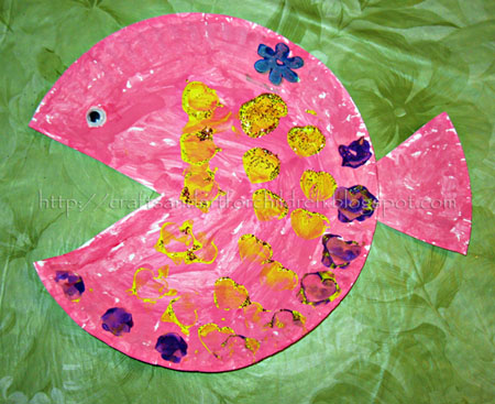 Paper Plate Fish Kids Craft
