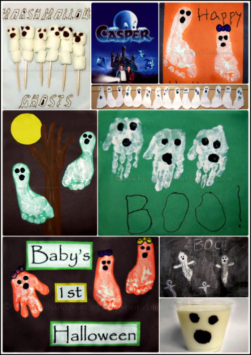 Ghost Craft for Kids: Halloween Footprints and Ghost Milk