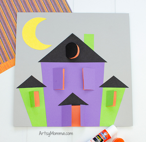 Haunted House Paper Craft Idea for Kids