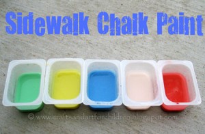 How to make sidewalk chalk paint