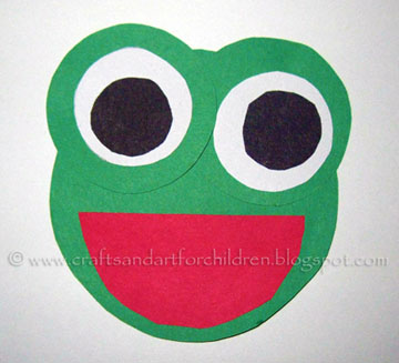 Circle Frog – shapes craft