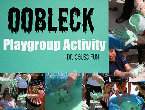 Oobleck Sensory Exploration Fun with Playgroup