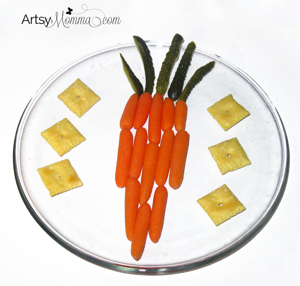 Easy Carrot Shaped Carrot Snack for Kids - Easter Idea