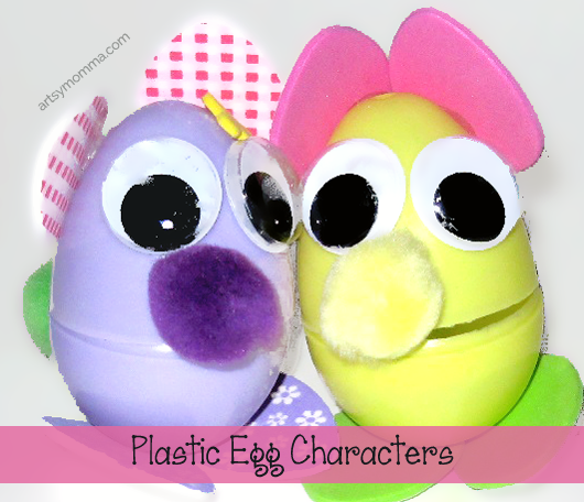 Plastic Egg Characters | Easter Craft for Kids