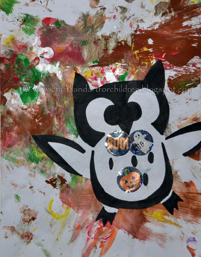 Toddler Halloween Craft | Owl Silhouette