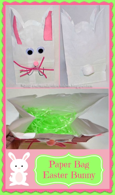 Paper Bag Easter Bunny Craft for Kids + More!!!