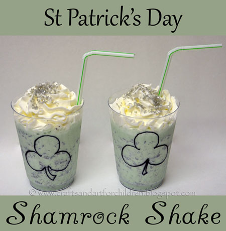 Yummy Shamrock Shake Idea for Kids