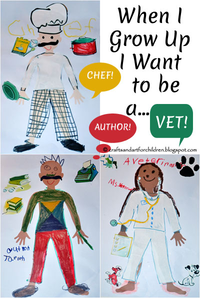 When I grow up I want to be ….. Kids Craft