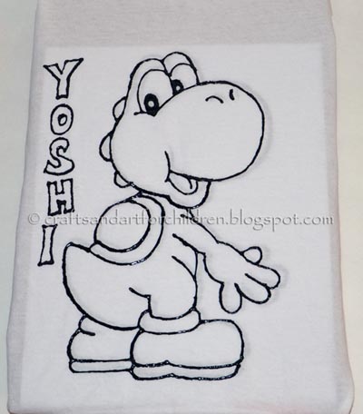 DIY Yoshi Shirt | Super Mario Brothers Shirts