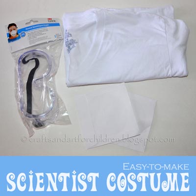 Easy to Make Scientist Costume for Kids - tutorial