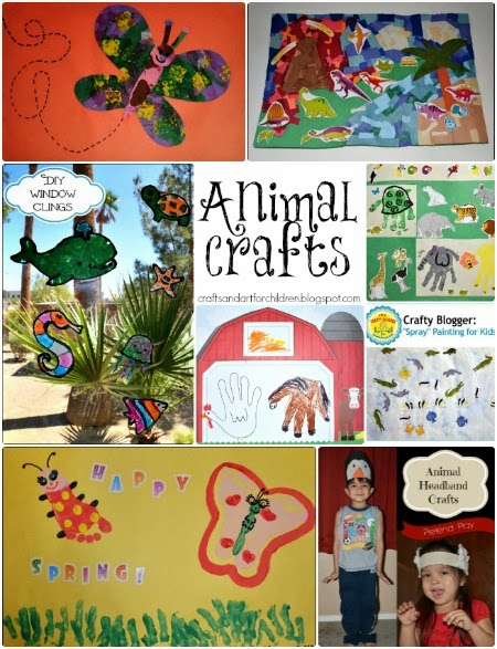 Animal Crafts for Kids {Round Up}
