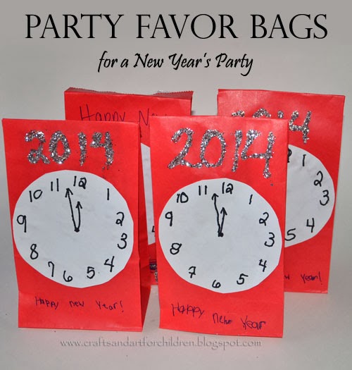 New Year's Party Favor Bags