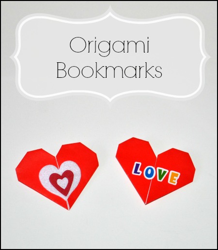 How to make Origami Heart Bookmarks