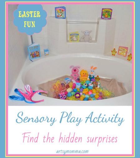 Fun with Easter Eggs! {Sensory Play Activity and egg decorating}