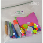 Create-a-Butterfly Busy Bag for crafting on-the-go