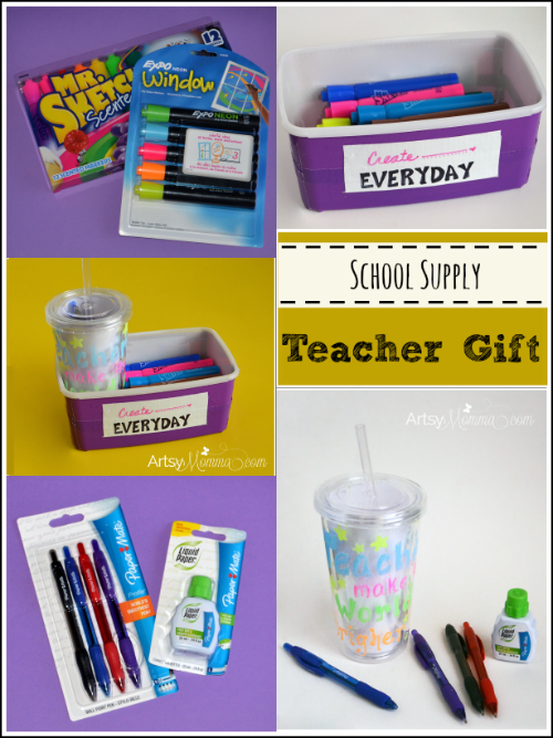 DIY School Supply Teacher Gifts