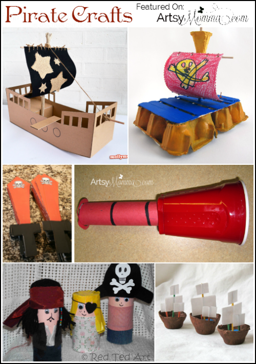 Talk Like a Pirate Day Recycled Crafts