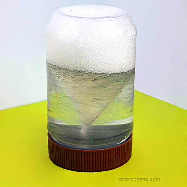 Preschool Science: Tornado in a Jar Experiment