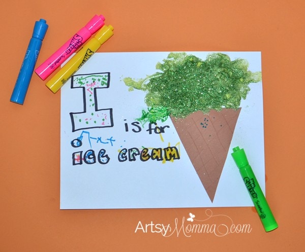 I is for Ice Cream Cone - Letter of the Week Craft