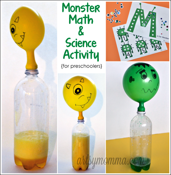 M is for Monster Preschool Activities: Monster Math & Science Experiment