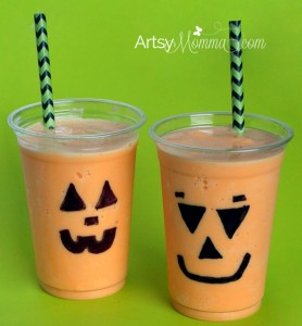 Orange Flavored Halloween Shake Recipe | Jack-o-lanterns