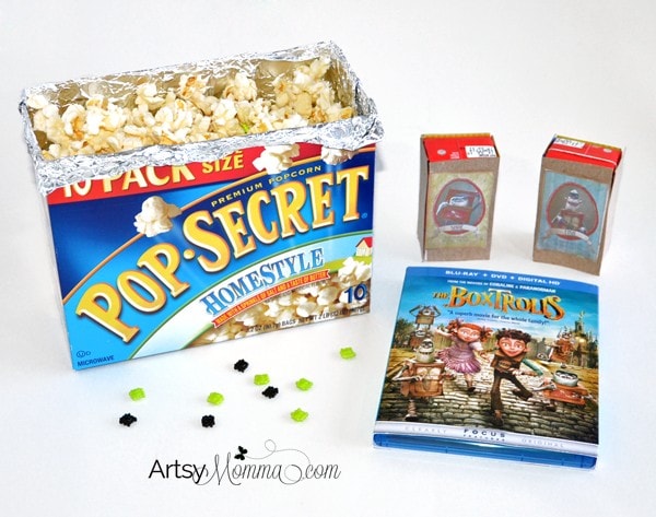 Crafts and Snack Ideas for The Boxtrolls Movie Night