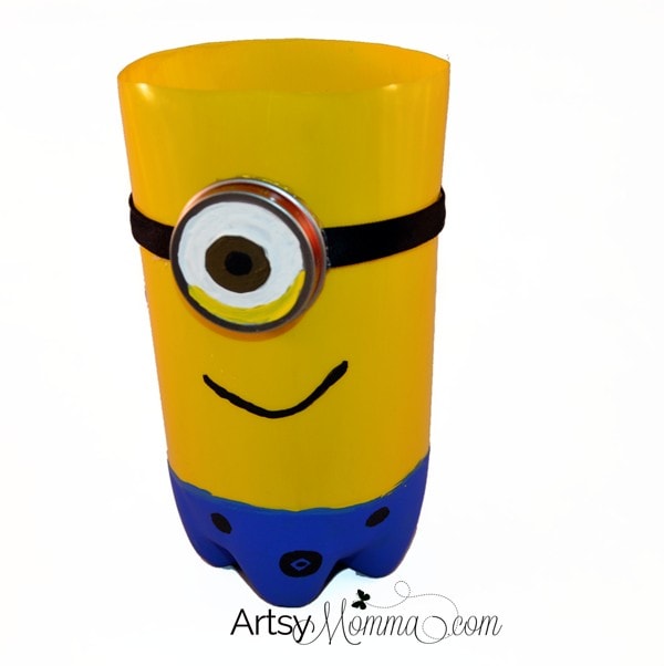 Despicable Me Minion Craft made from Plastic Bottle