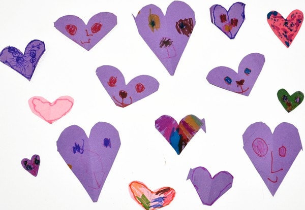 Easy Paper Heart Craft for Preschoolers