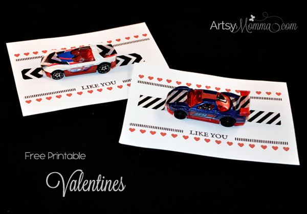 Free Printable: I Wheelie Like You Car Valentine