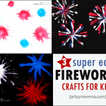 3 super easy Fireworks Craft for Kids including toddlers!