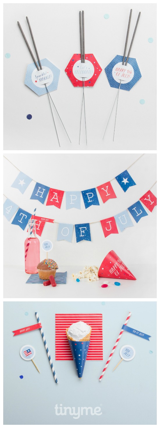 Free 4th of July Party Printables via TINYME