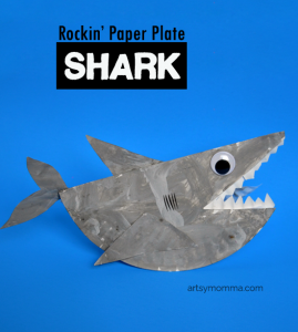Paper Plate Shark that Rocks - Kids Craft