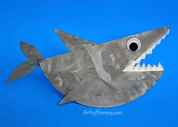 Paper Plate Shark that Rocks - Ocean Craft