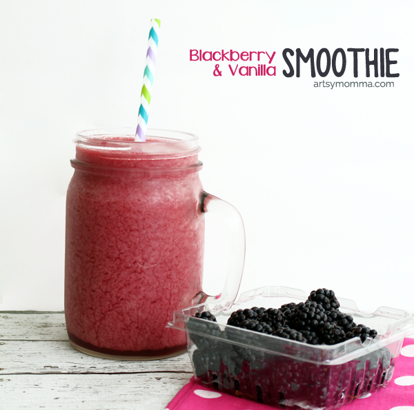 Blackberry Vanilla Yogurt Smoothie kids will love!