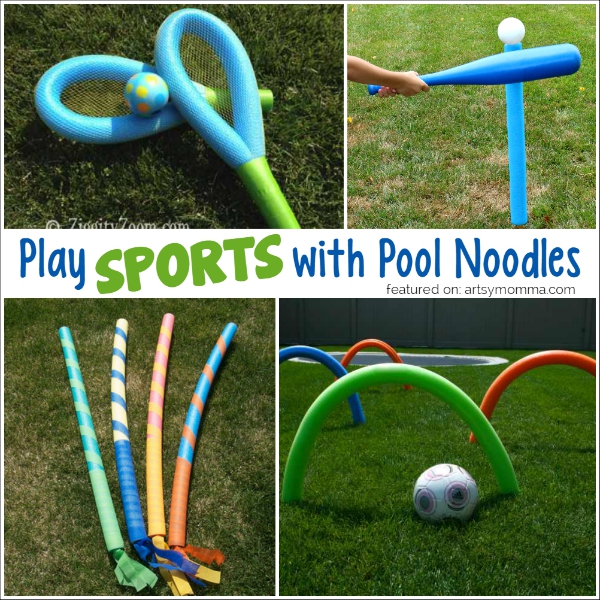 12+ Ways to Play Sports with Pool Noodles
