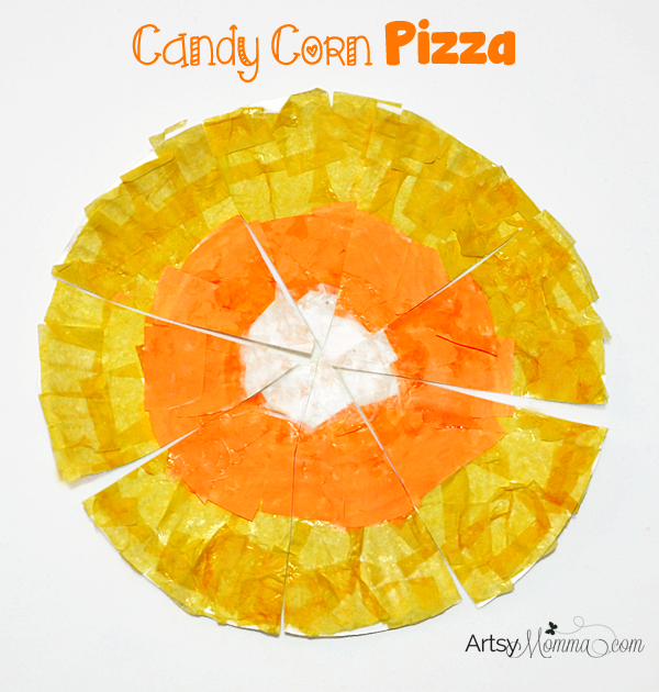 Candy Corn Pizza Craft & Pretend Play