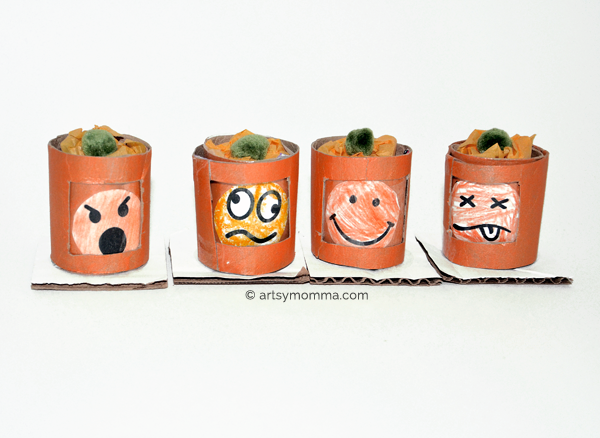 Fun Jack-o-lantern Craft with Changeable Emotions