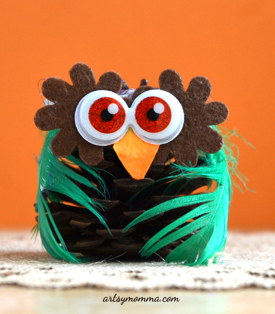 Cutest Owl Pinecone Craft for Kids