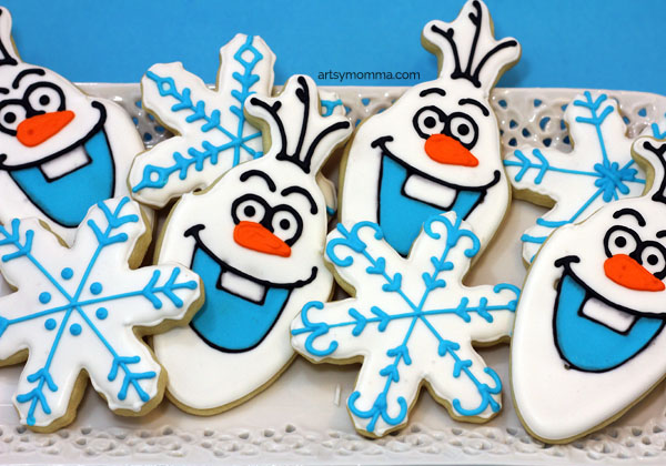 OLAF Cookie Tutorial - Frozen Birthday Party Idea