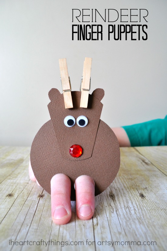 How to make the cutest EVER Reindeer Finger Puppet Craft